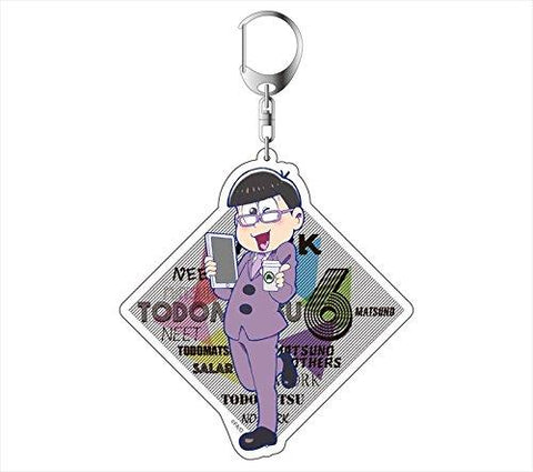 (Goods) Osomatsu-san: Acrylic Key Chain SalaryMatsu ver. (Todomatsu)