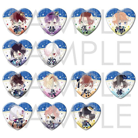 [※Blind Box](Goods) DIABOLIK LOVERS: JEWELRY HEART BUTTON BADGE [Limited Edition]