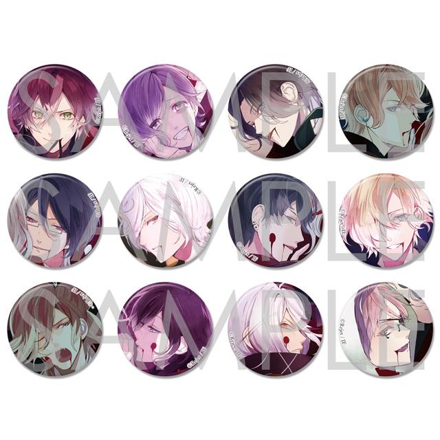 [※Blind Box](Goods) DIABOLIK LOVERS: VERSUSIII BUTTON BADGE 2016 Vol.1